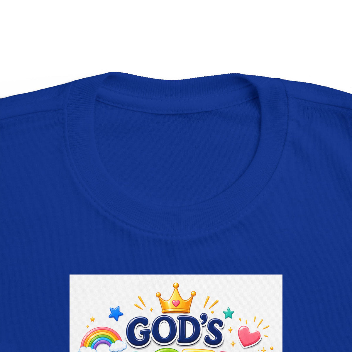 Christian Toddler T-Shirt – "God's Masterpiece" Ephesians 2:10 Colorful Kids Scripture Tee