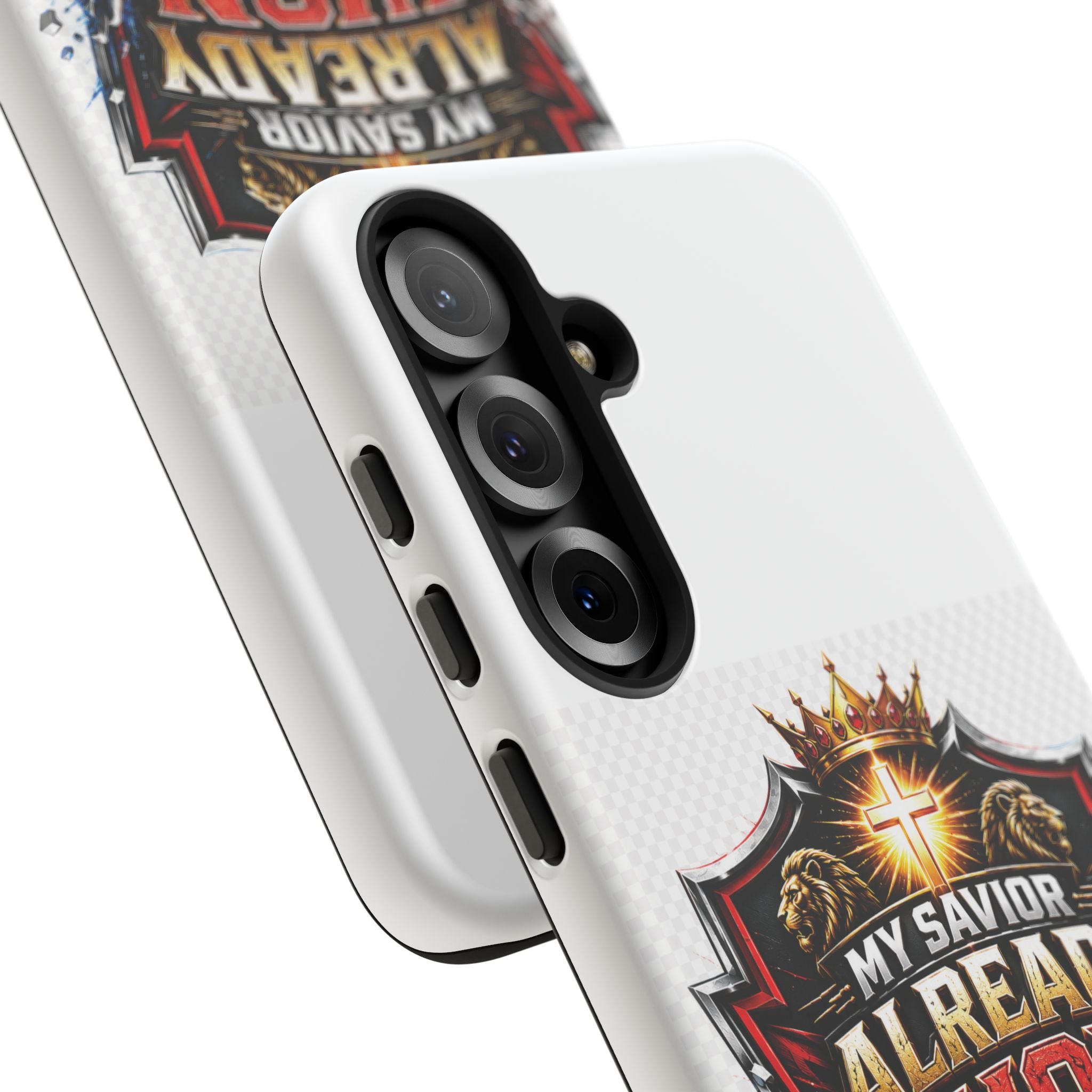 Phone Case - "My Savior Already Won" Christian Faith Protective Tough Case