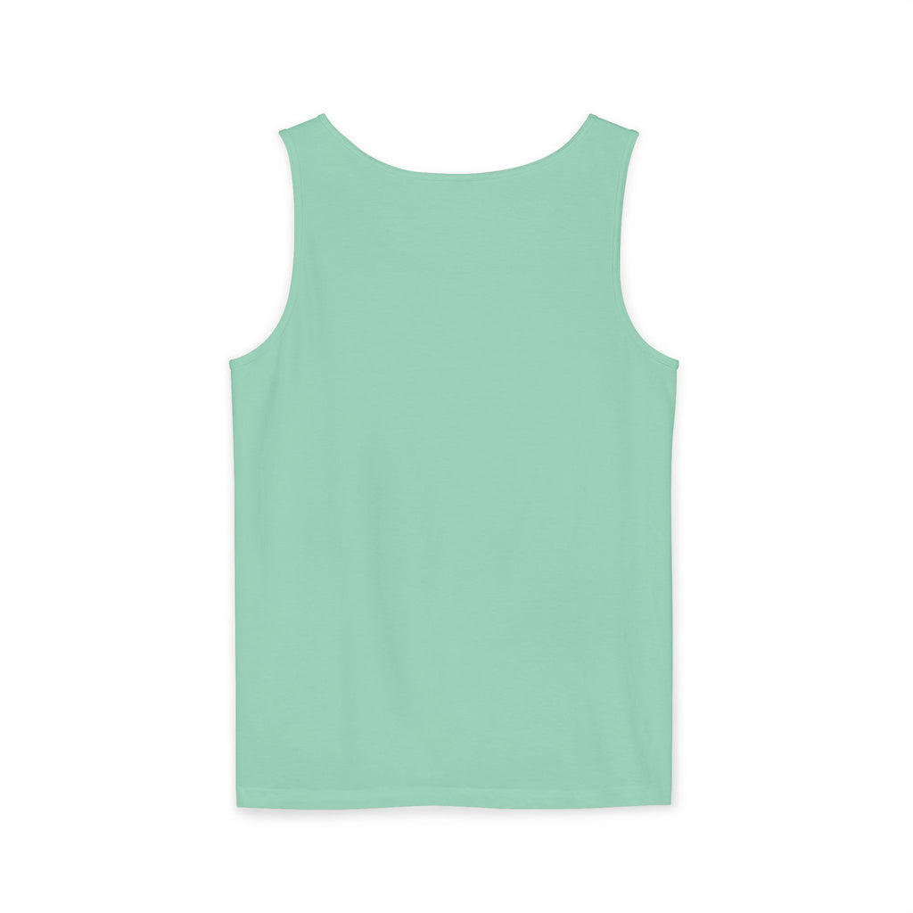 Christian Faith Tank Top — "My Savior Already Won the Battle I'm Facing" Graphic
