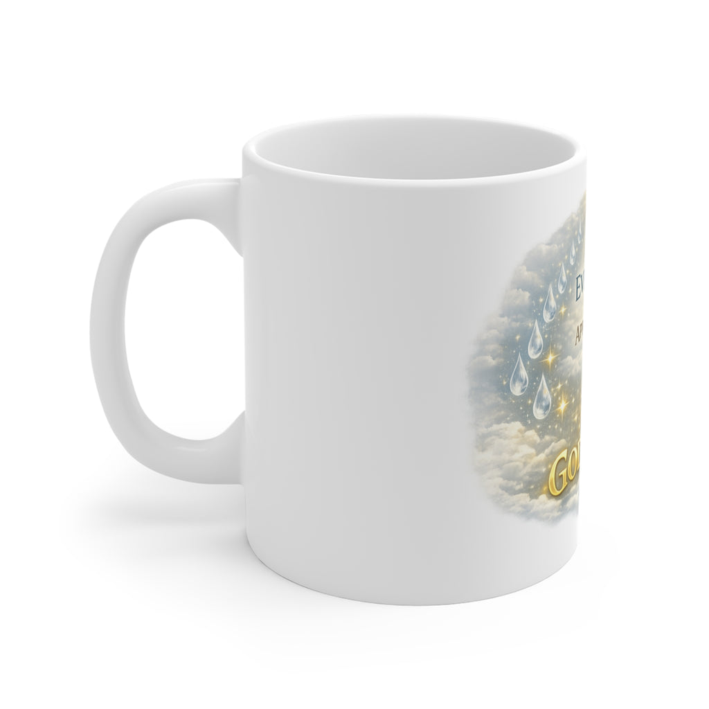 Christian Inspirational Coffee Mug – "Every Tear Has an Appointment with God's Hand" 11oz Ceramic Cup