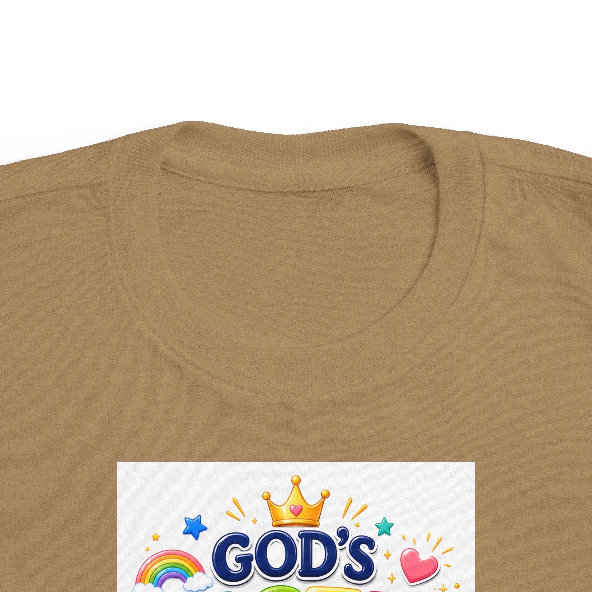 Christian Toddler T-Shirt – "God's Masterpiece" Ephesians 2:10 Colorful Kids Scripture Tee