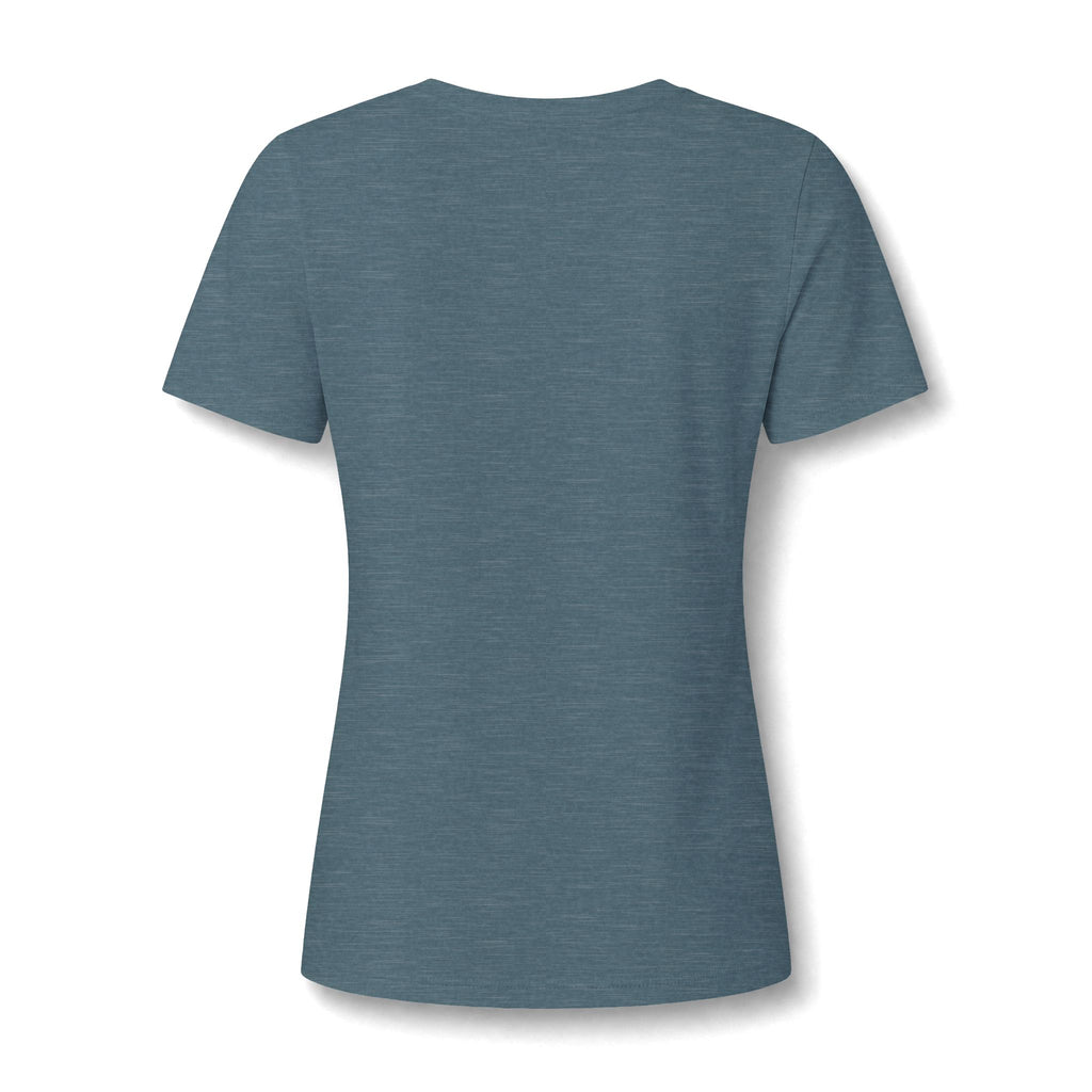 Women's Christian V-Neck T-Shirt – "I Don't Fight Fear Alone, God Stands With Me" Inspirational Tee