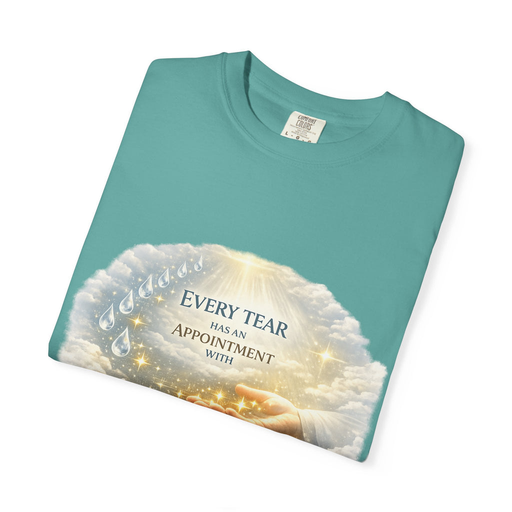 Christian Inspirational T-Shirt – "Every Tear Has an Appointment with God's Hand" Faith Graphic Tee
