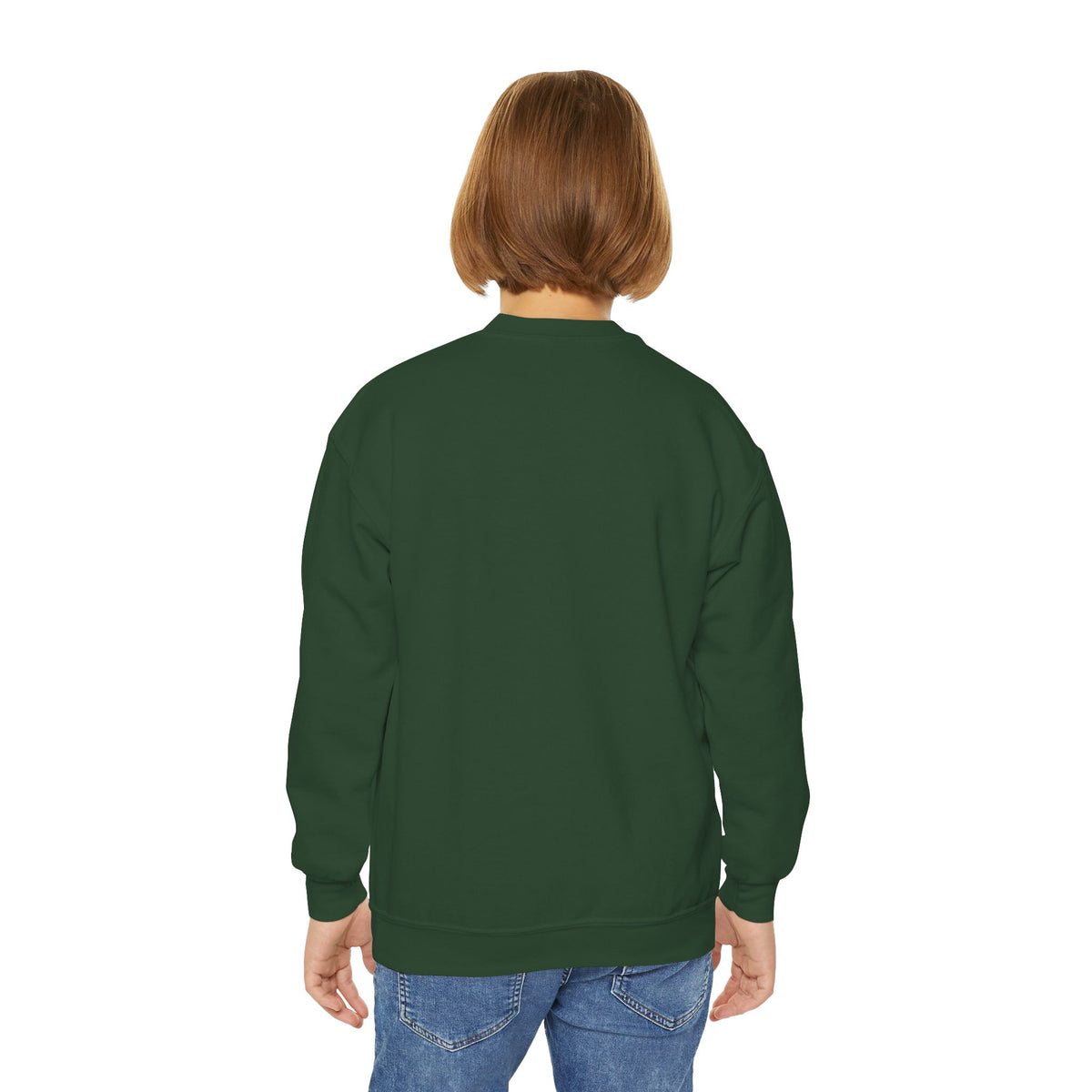 Christian Kids Crewneck Sweatshirt – "The Joy of the Lord Is My Strength" Colorful Floral Faith Pullover