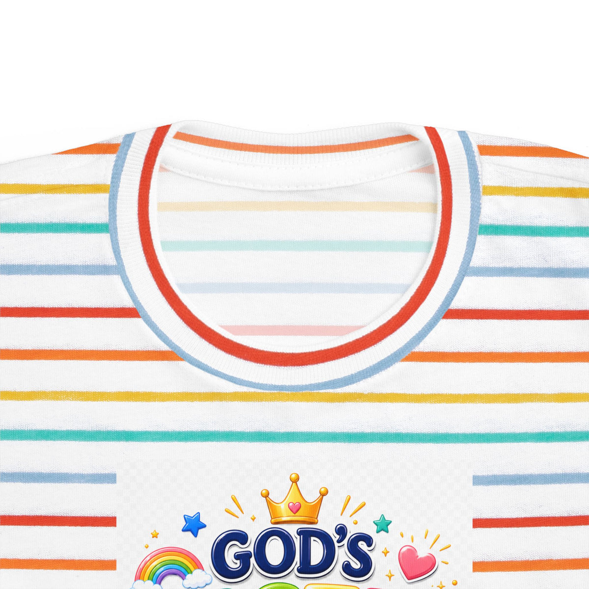 Christian Toddler T-Shirt – "God's Masterpiece" Ephesians 2:10 Colorful Kids Scripture Tee