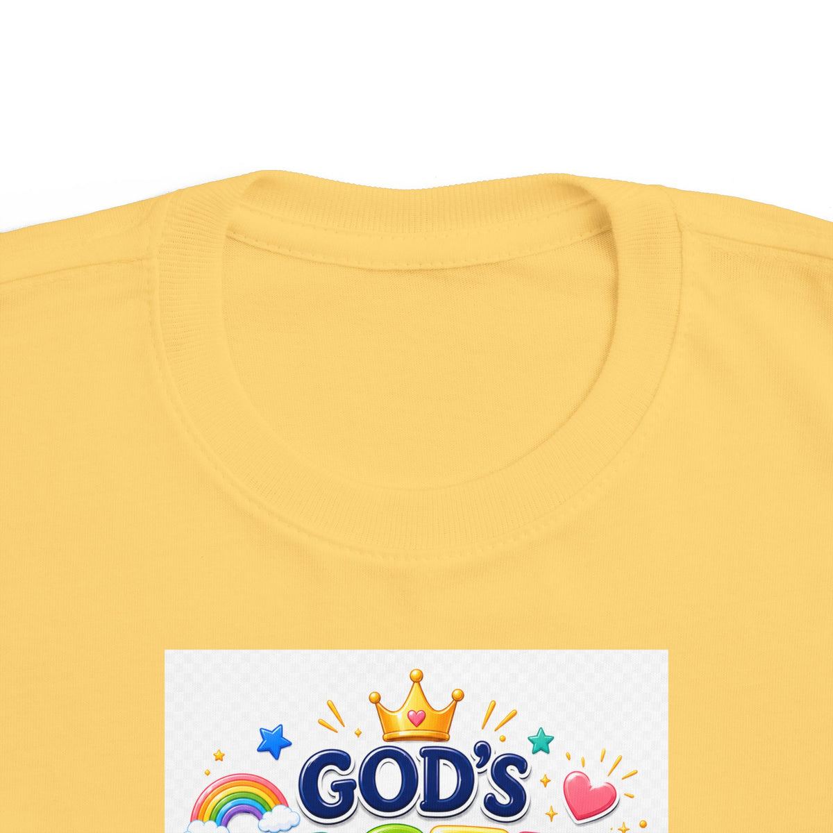 Christian Toddler T-Shirt – "God's Masterpiece" Ephesians 2:10 Colorful Kids Scripture Tee