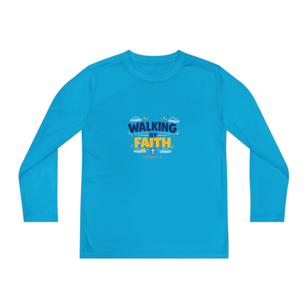 Walking by Faith Youth Long Sleeve Tee