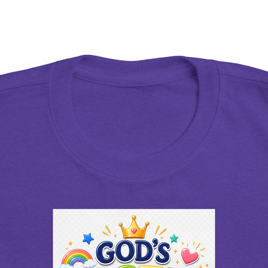 Christian Toddler T-Shirt – "God's Masterpiece" Ephesians 2:10 Colorful Kids Scripture Tee