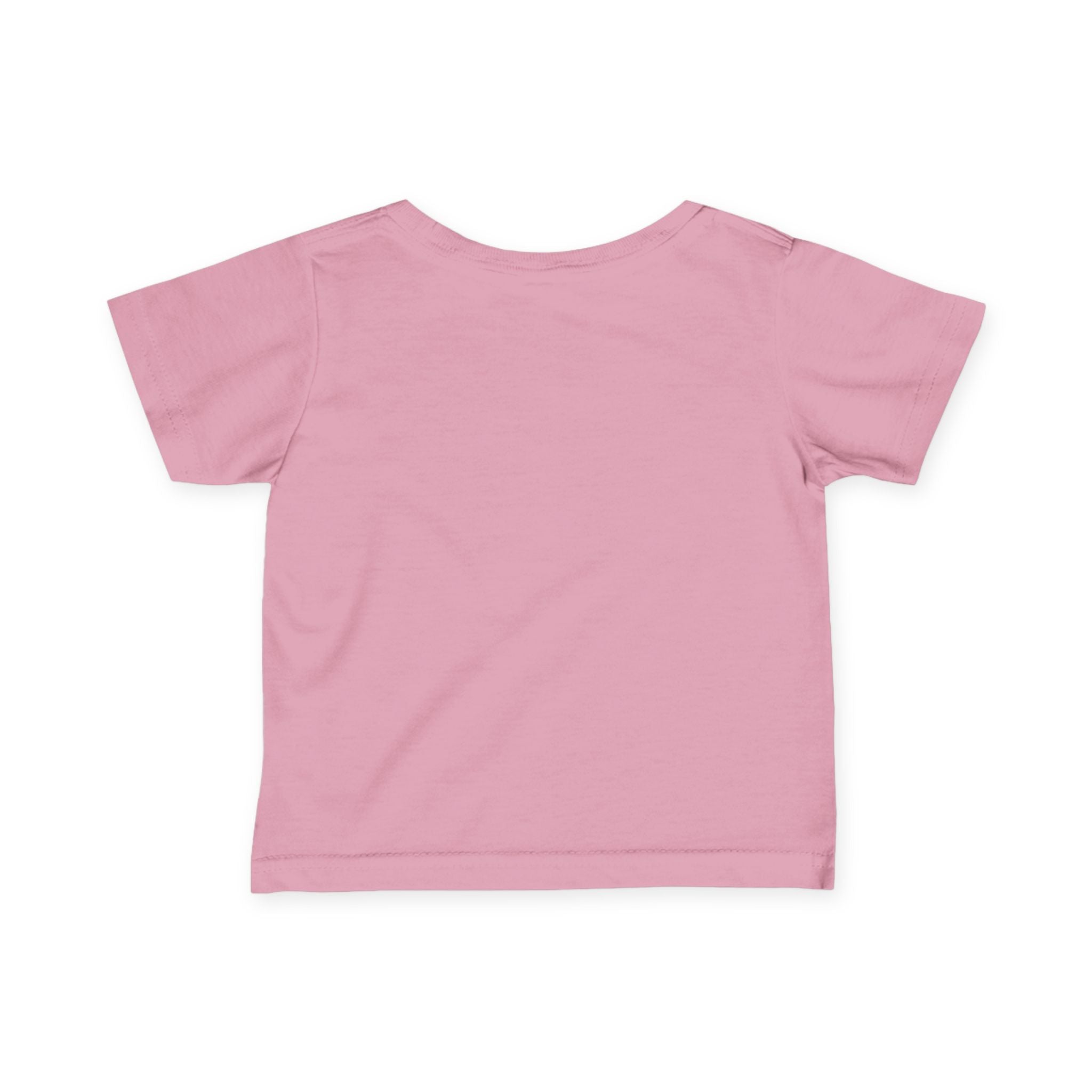 Infant Tee — "Jesus Loves Me" Colorful Christian Baby Shirt (Romans 5:8)
