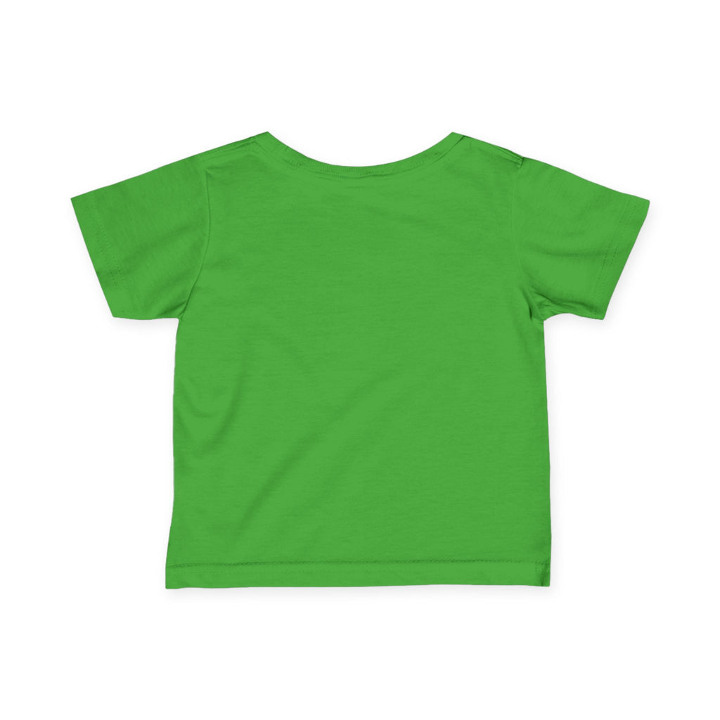 Infant Tee — "Jesus Loves Me" Colorful Christian Baby Shirt (Romans 5:8)