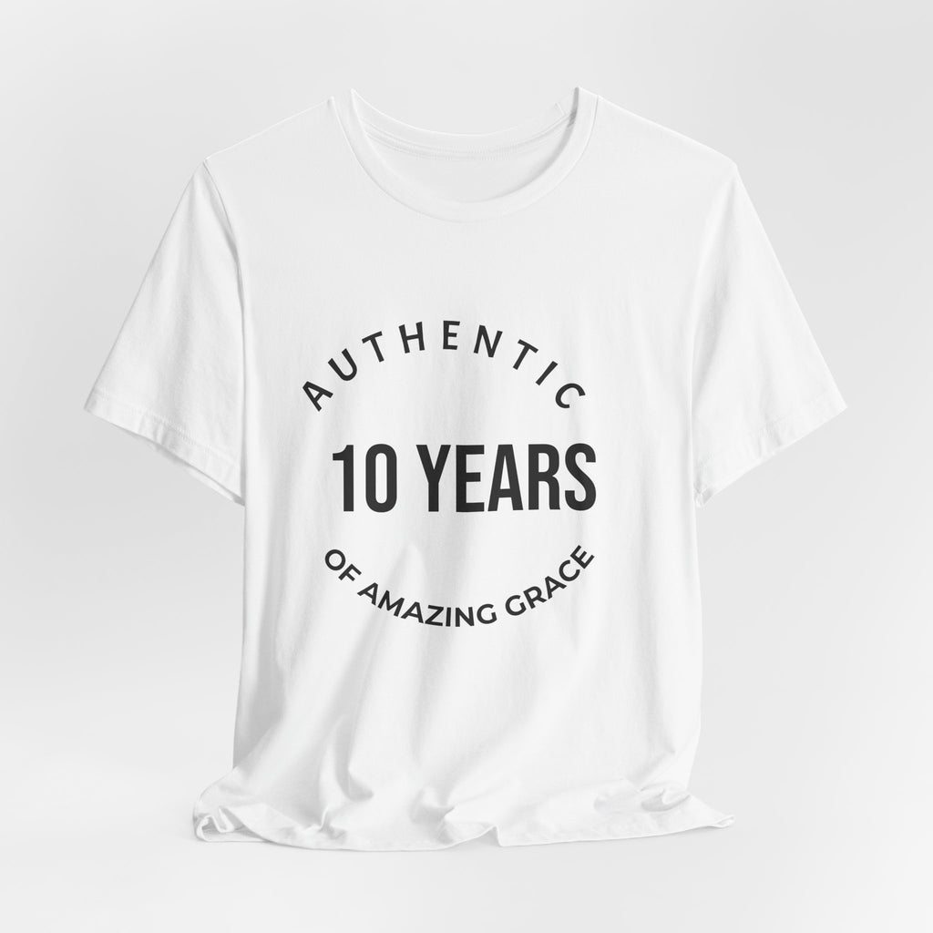 Authentic "10 Years of Amazing Grace" Anniversary Tee