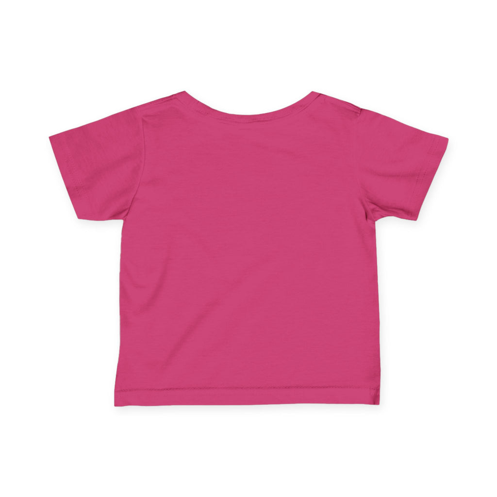 Infant Tee — "Jesus Loves Me" Colorful Christian Baby Shirt (Romans 5:8)