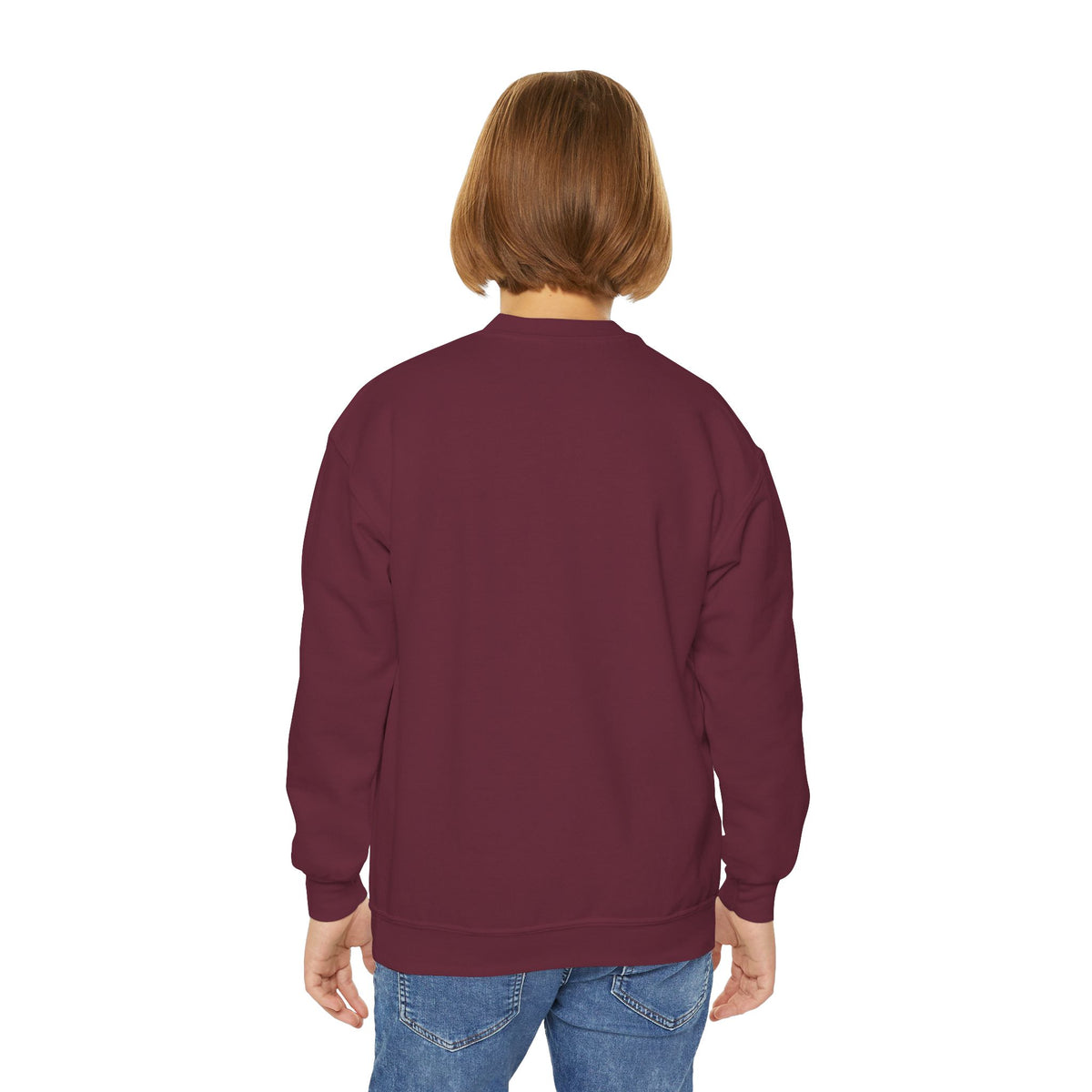Christian Kids Crewneck Sweatshirt – "The Joy of the Lord Is My Strength" Colorful Floral Faith Pullover