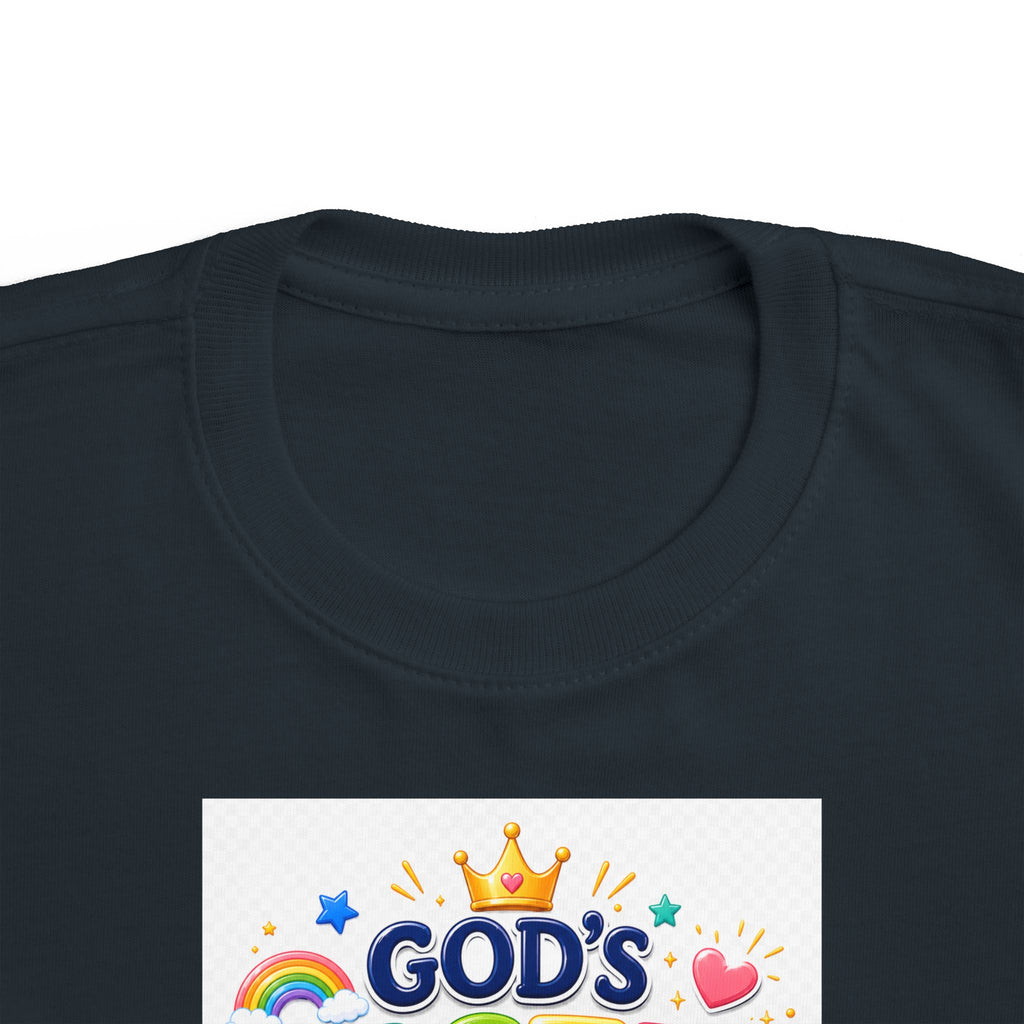 Christian Toddler T-Shirt – "God's Masterpiece" Ephesians 2:10 Colorful Kids Scripture Tee