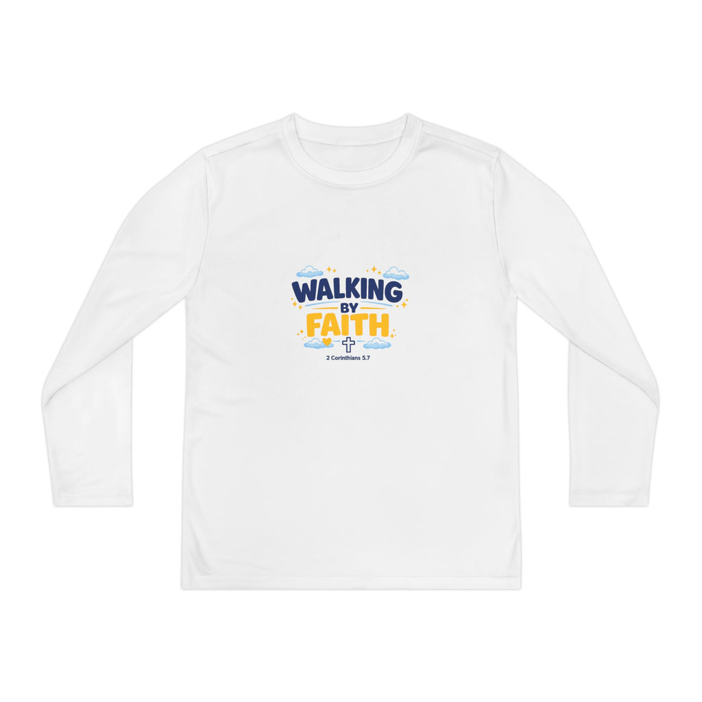 Walking by Faith Youth Long Sleeve Tee
