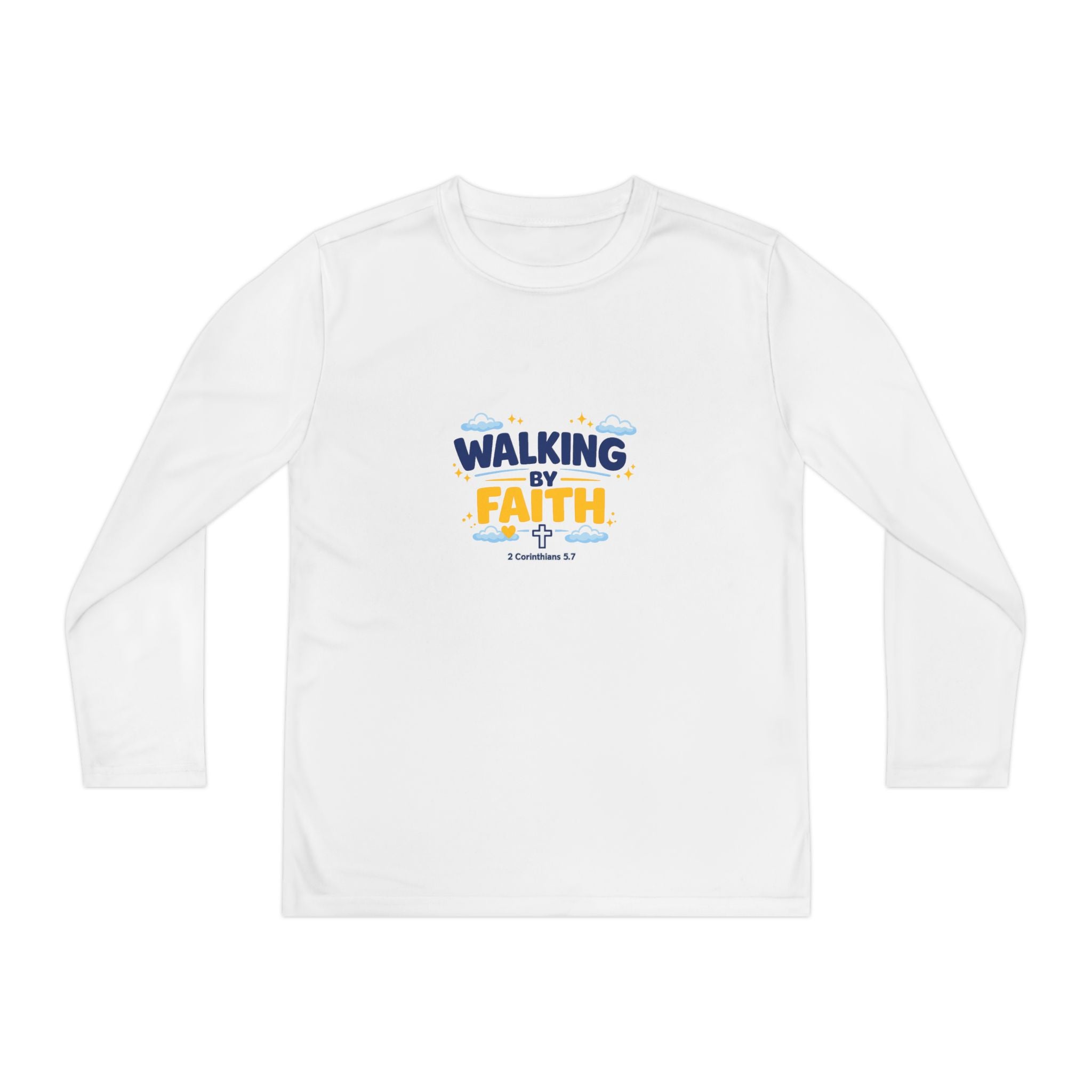 Walking by Faith Youth Long Sleeve Tee