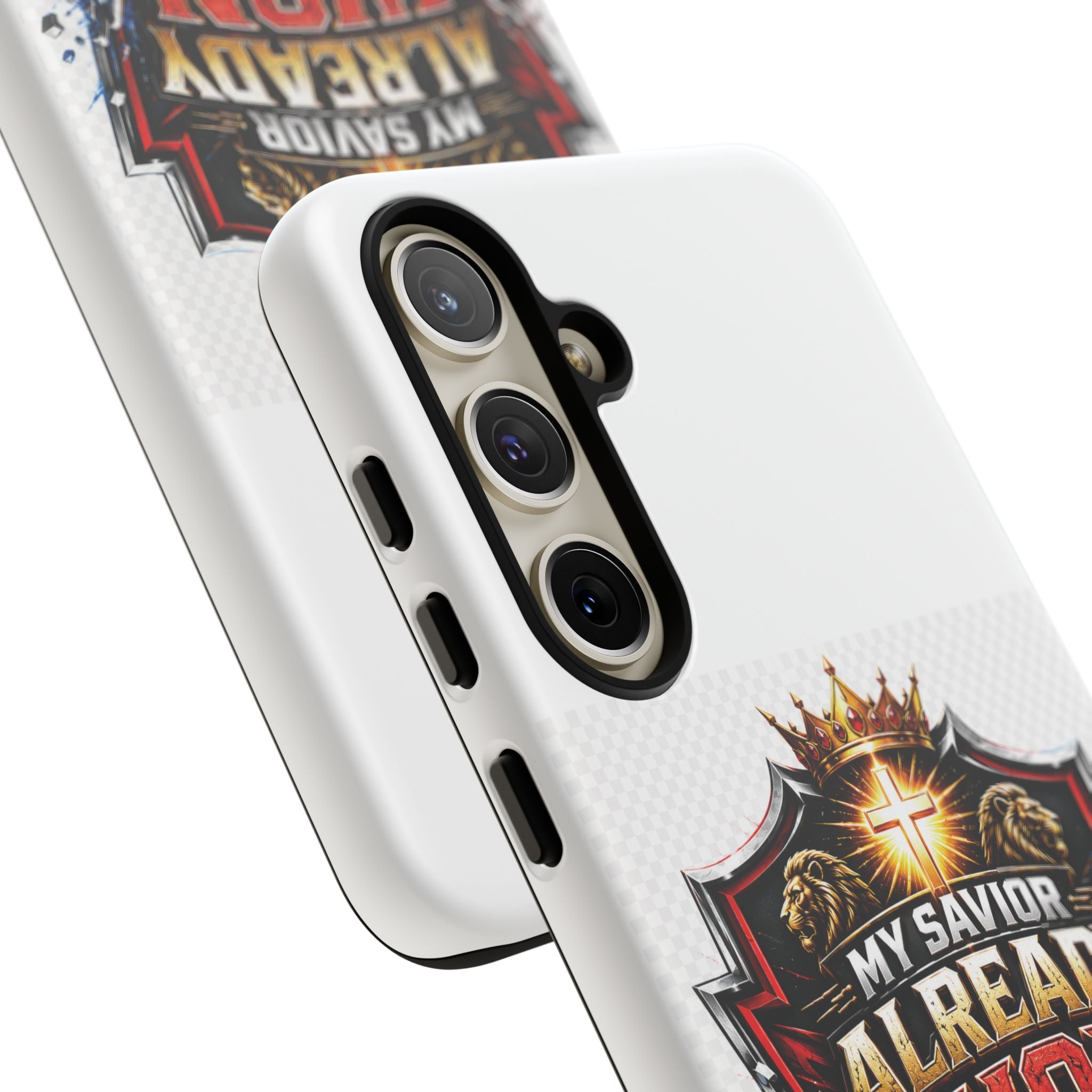 Phone Case - "My Savior Already Won" Christian Faith Protective Tough Case