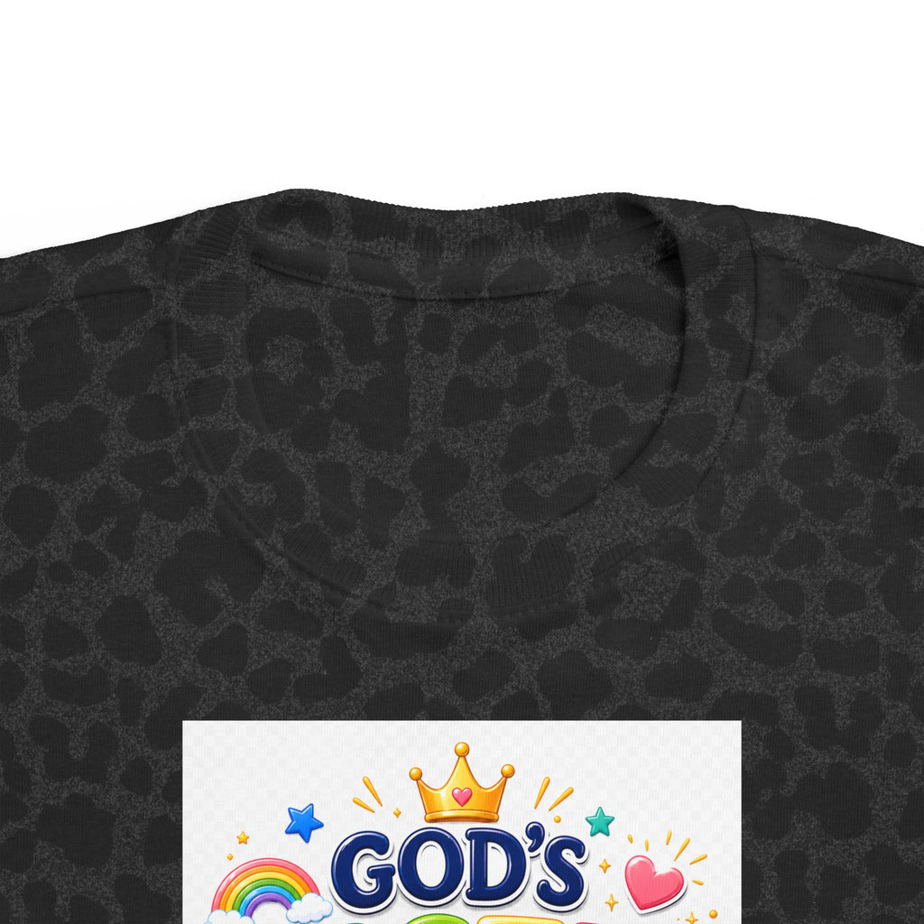 Christian Toddler T-Shirt – "God's Masterpiece" Ephesians 2:10 Colorful Kids Scripture Tee