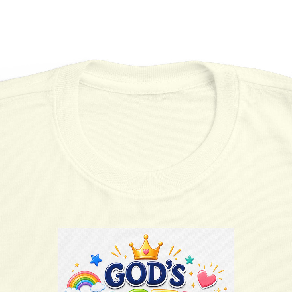 Christian Toddler T-Shirt – "God's Masterpiece" Ephesians 2:10 Colorful Kids Scripture Tee