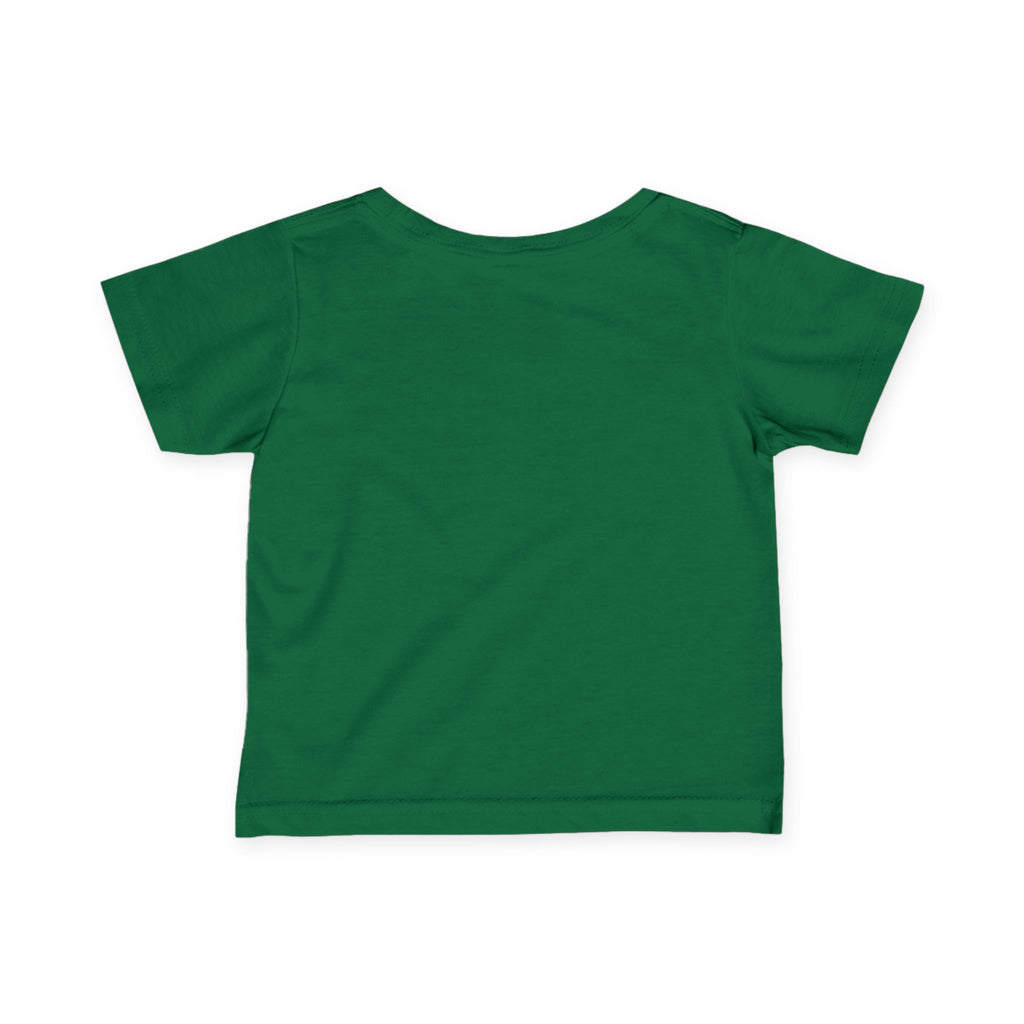 Infant Tee — "Jesus Loves Me" Colorful Christian Baby Shirt (Romans 5:8)
