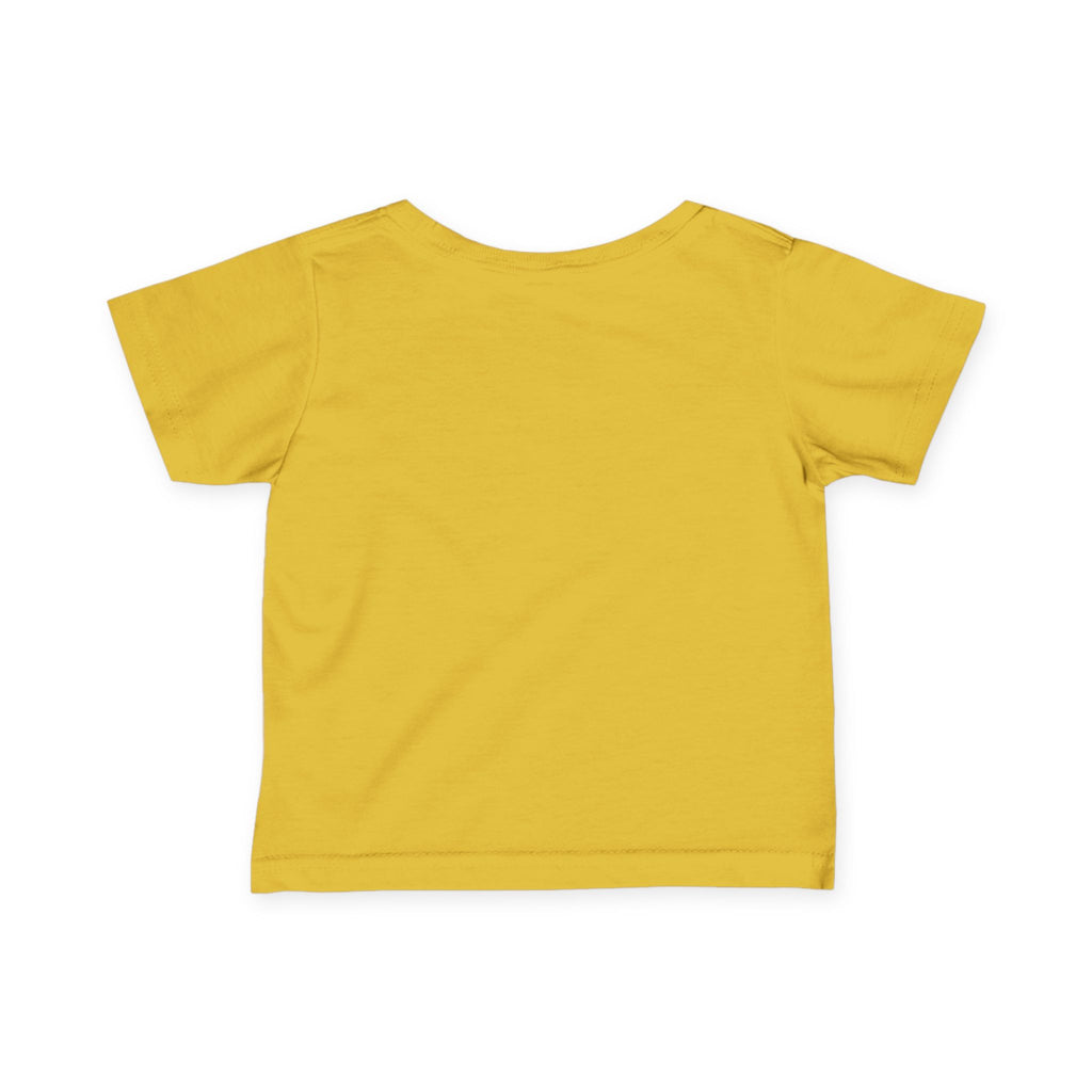 Infant Tee — "Jesus Loves Me" Colorful Christian Baby Shirt (Romans 5:8)