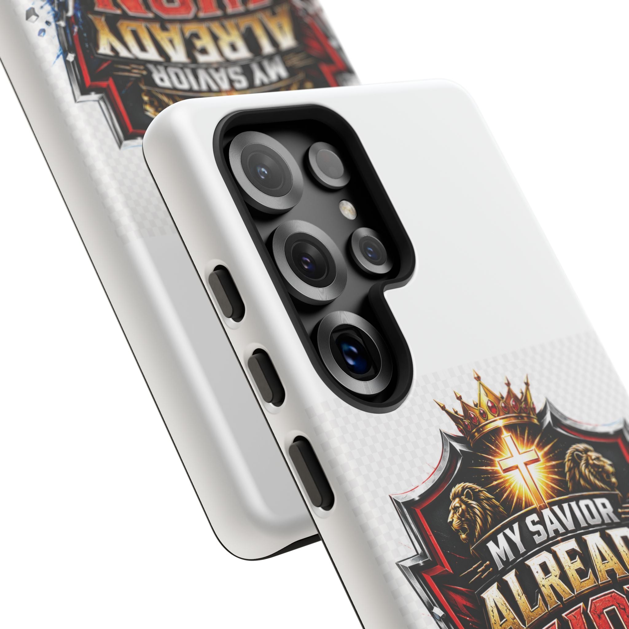 Phone Case - "My Savior Already Won" Christian Faith Protective Tough Case