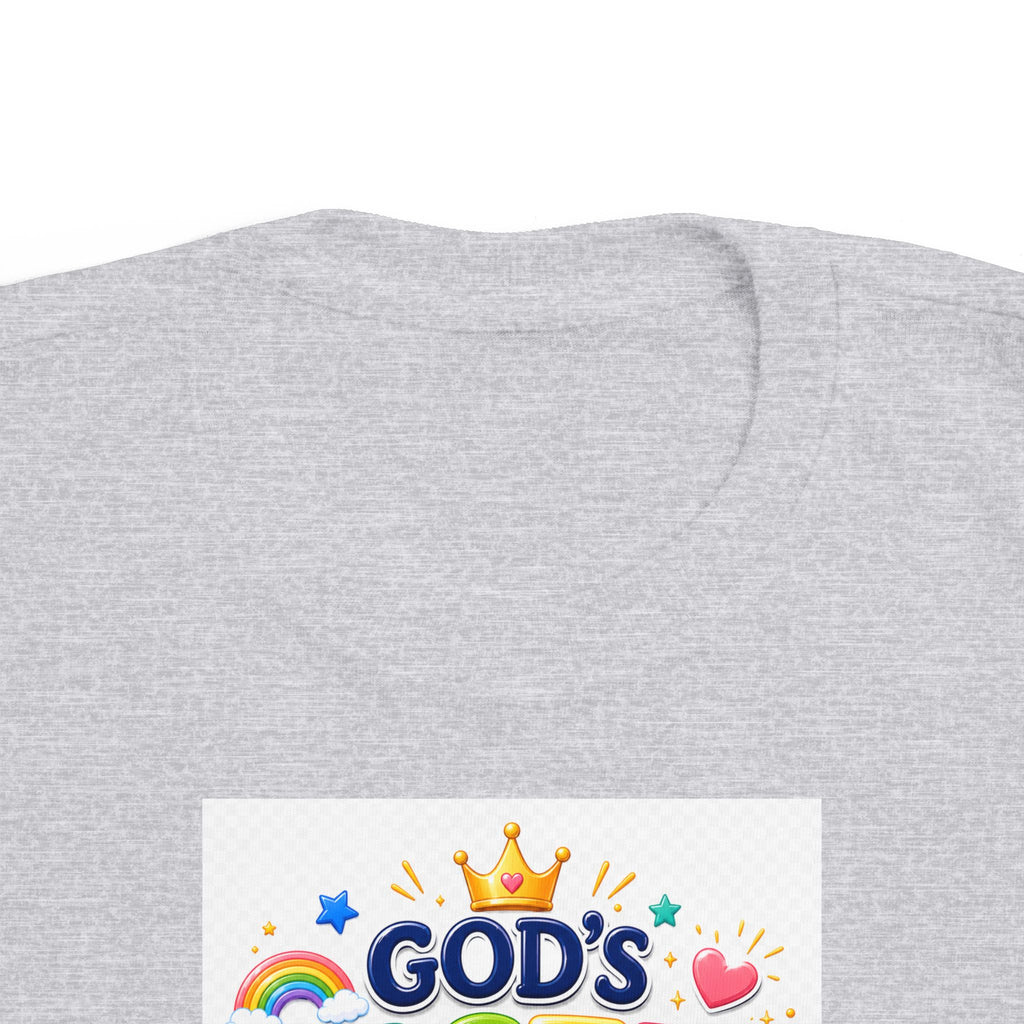 Christian Toddler T-Shirt – "God's Masterpiece" Ephesians 2:10 Colorful Kids Scripture Tee