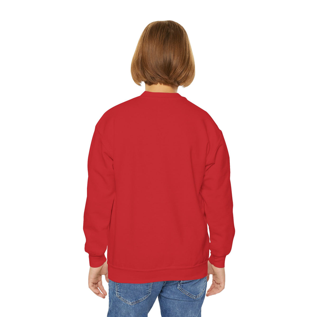 Christian Kids Crewneck Sweatshirt – "The Joy of the Lord Is My Strength" Colorful Floral Faith Pullover