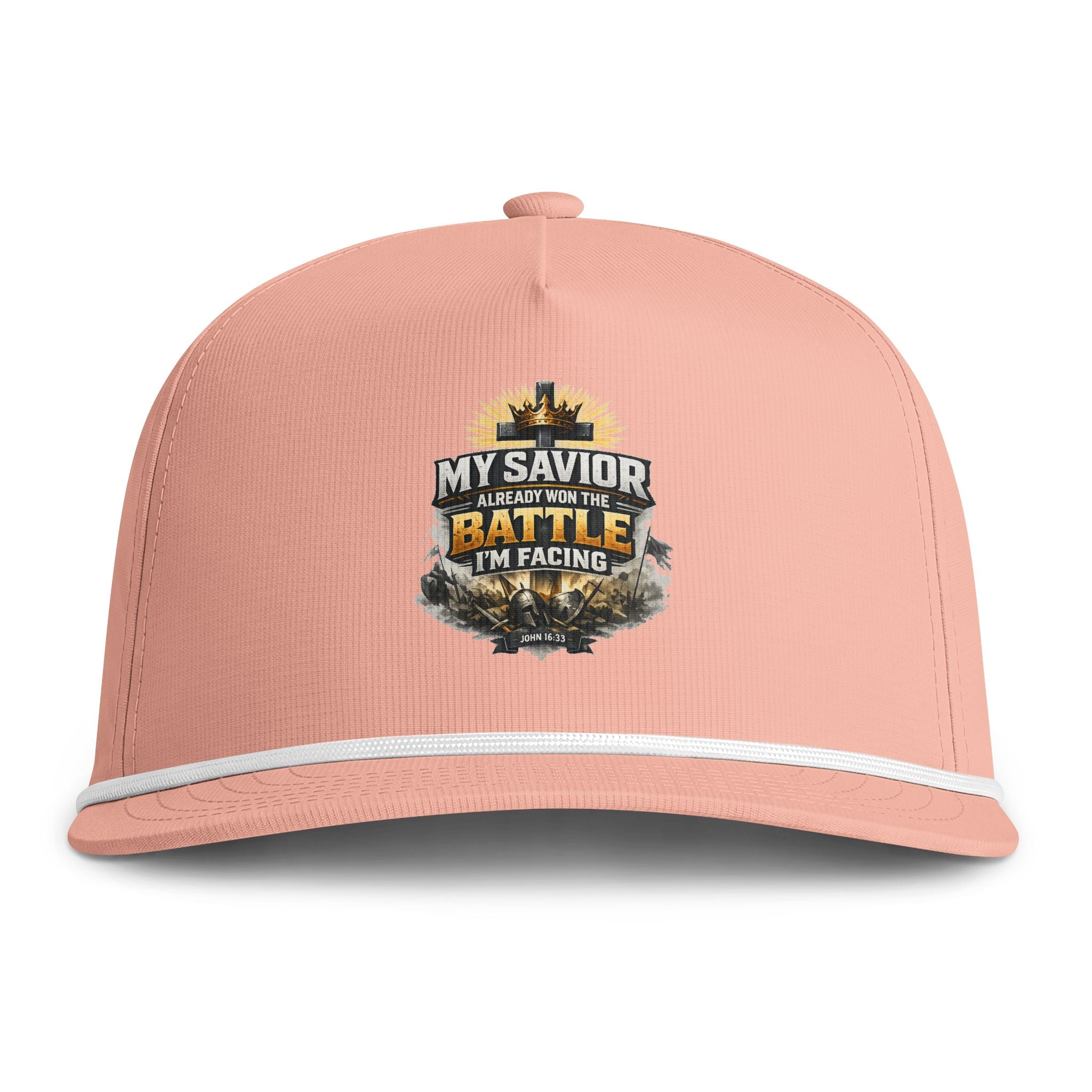 Baseball Cap — "My Savior Already Won This Battle I’m Facing" Christian Faith Hat