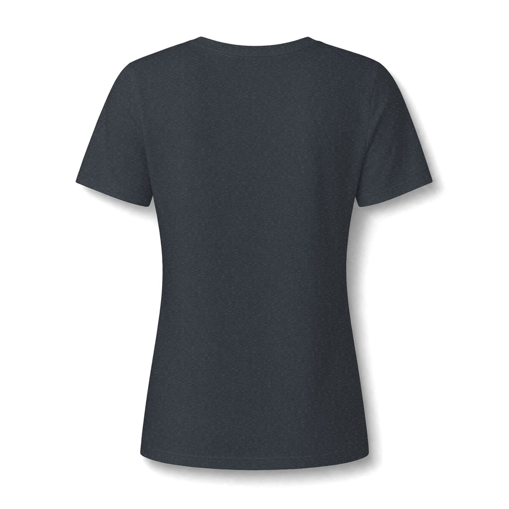 Women's Christian V-Neck T-Shirt – "I Don't Fight Fear Alone, God Stands With Me" Inspirational Tee