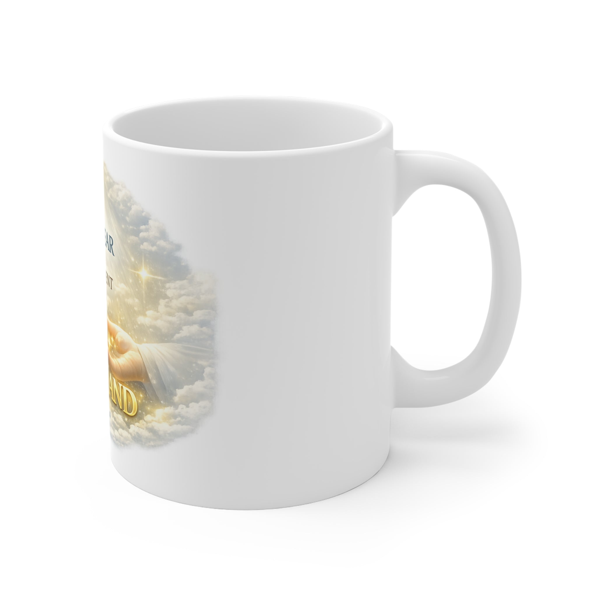 Christian Inspirational Coffee Mug – "Every Tear Has an Appointment with God's Hand" 11oz Ceramic Cup