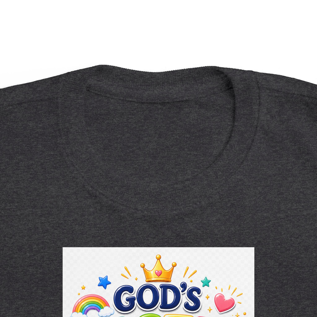 Christian Toddler T-Shirt – "God's Masterpiece" Ephesians 2:10 Colorful Kids Scripture Tee