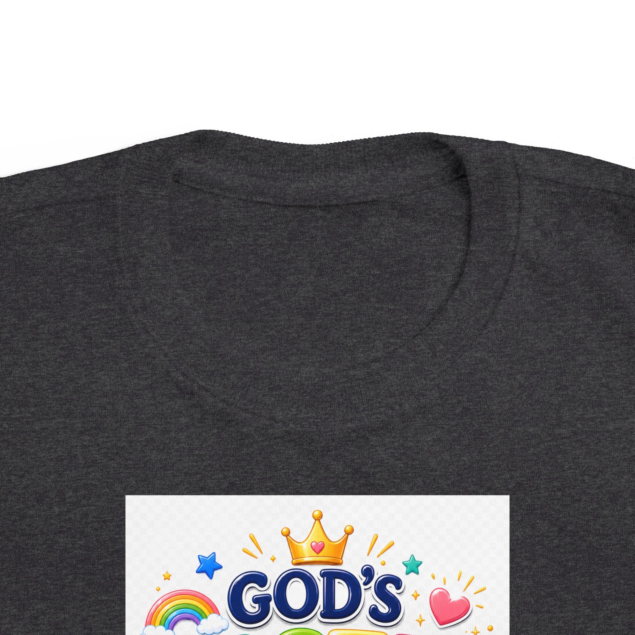 Christian Toddler T-Shirt – "God's Masterpiece" Ephesians 2:10 Colorful Kids Scripture Tee