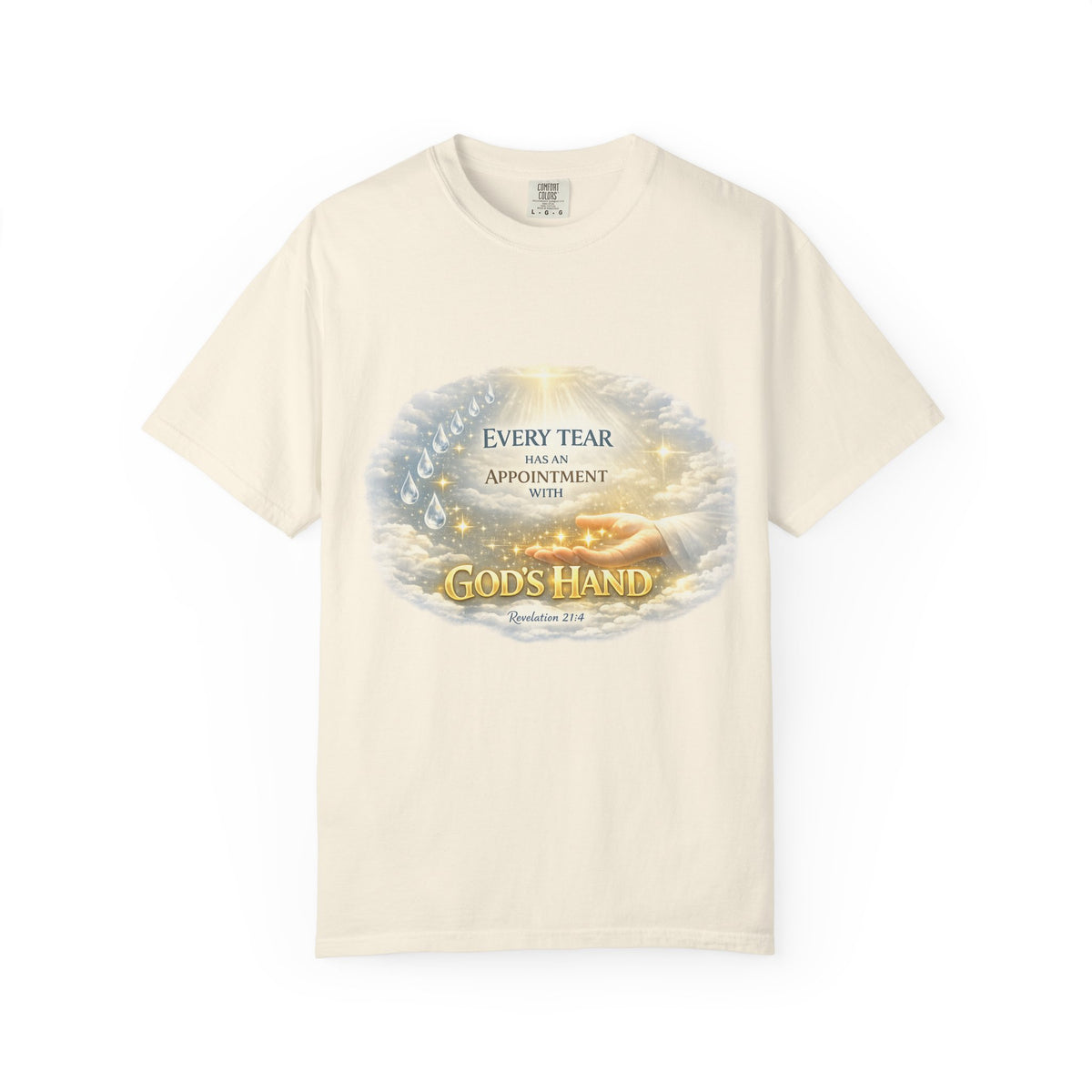 Christian Inspirational T-Shirt – "Every Tear Has an Appointment with God's Hand" Faith Graphic Tee