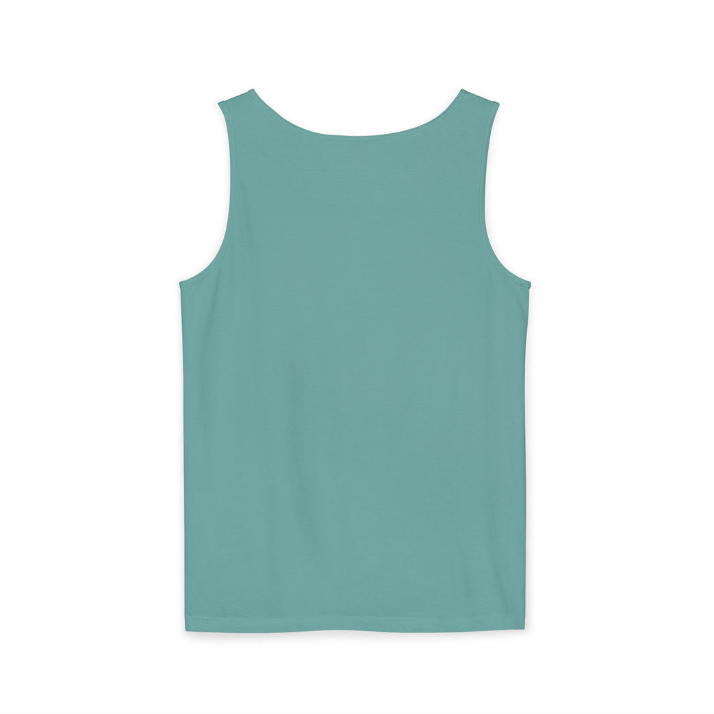 Christian Faith Tank Top — "My Savior Already Won the Battle I'm Facing" Graphic