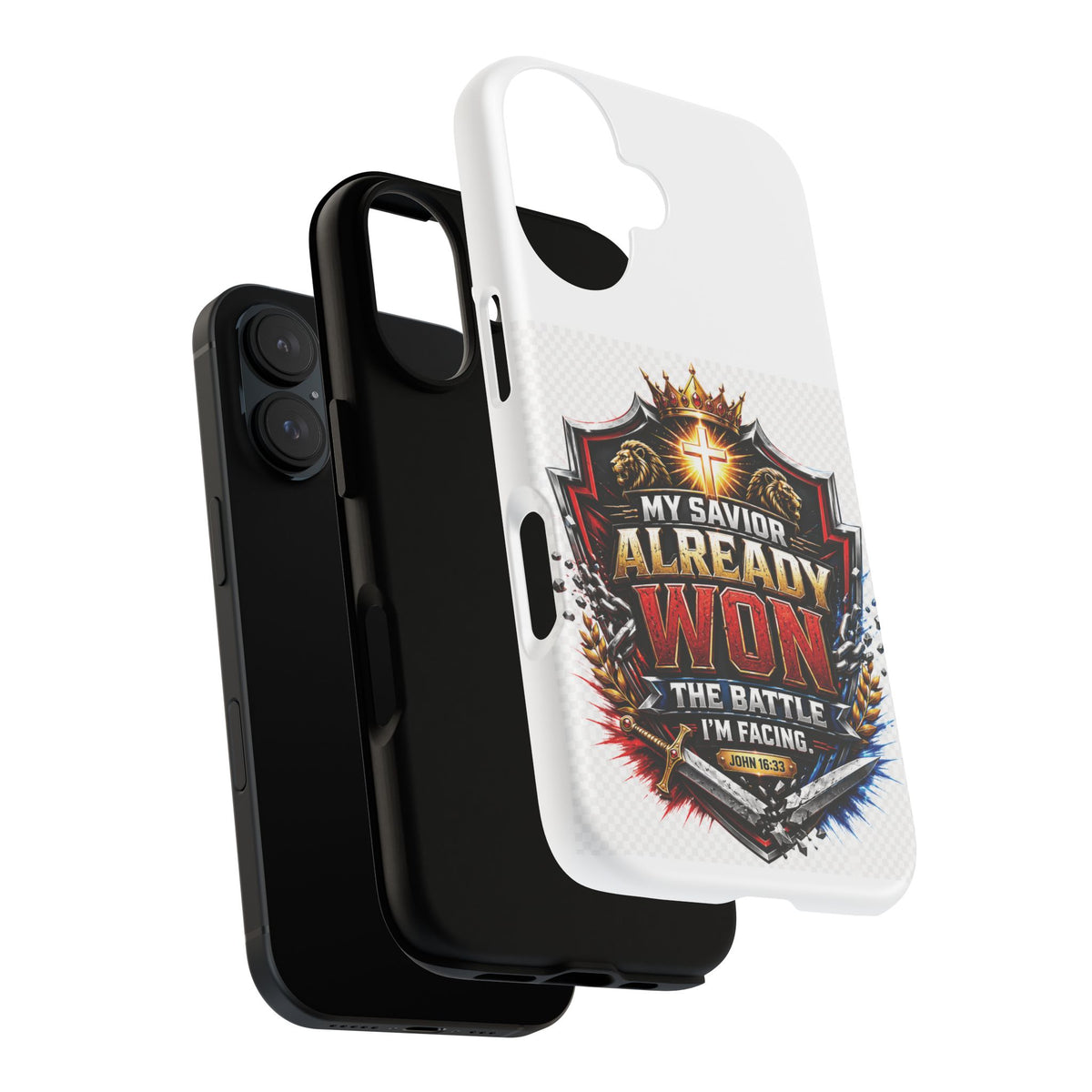 Phone Case - "My Savior Already Won" Christian Faith Protective Tough Case