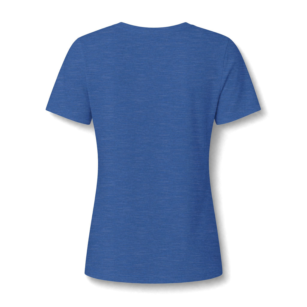 Women's Christian V-Neck T-Shirt – "I Don't Fight Fear Alone, God Stands With Me" Inspirational Tee