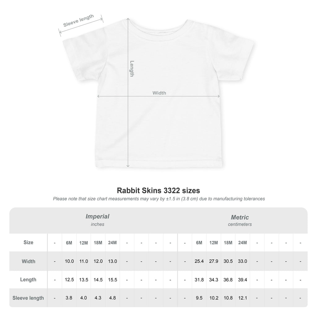 Infant Tee — "Jesus Loves Me" Colorful Christian Baby Shirt (Romans 5:8)