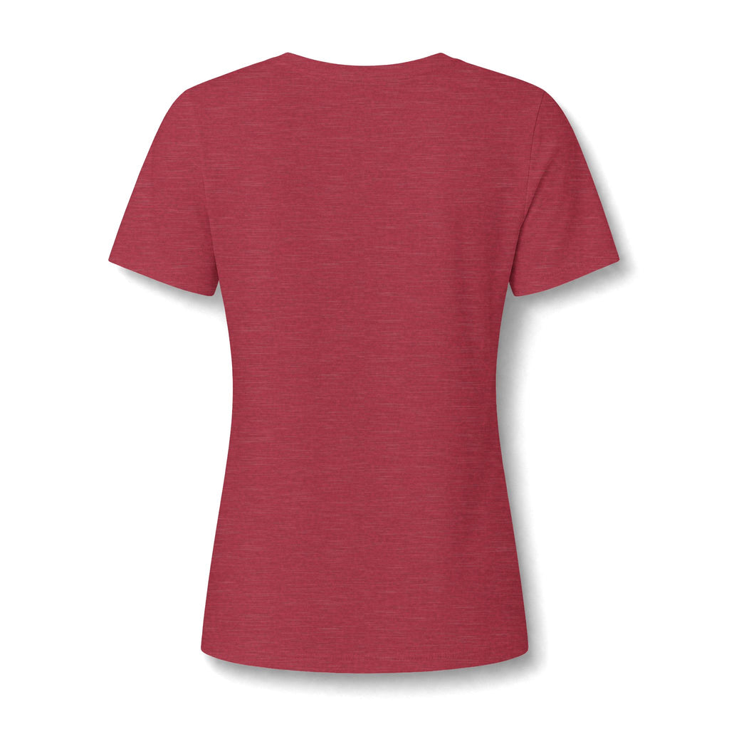 Women's Christian V-Neck T-Shirt – "I Don't Fight Fear Alone, God Stands With Me" Inspirational Tee