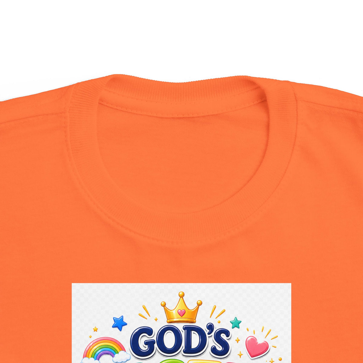 Christian Toddler T-Shirt – "God's Masterpiece" Ephesians 2:10 Colorful Kids Scripture Tee