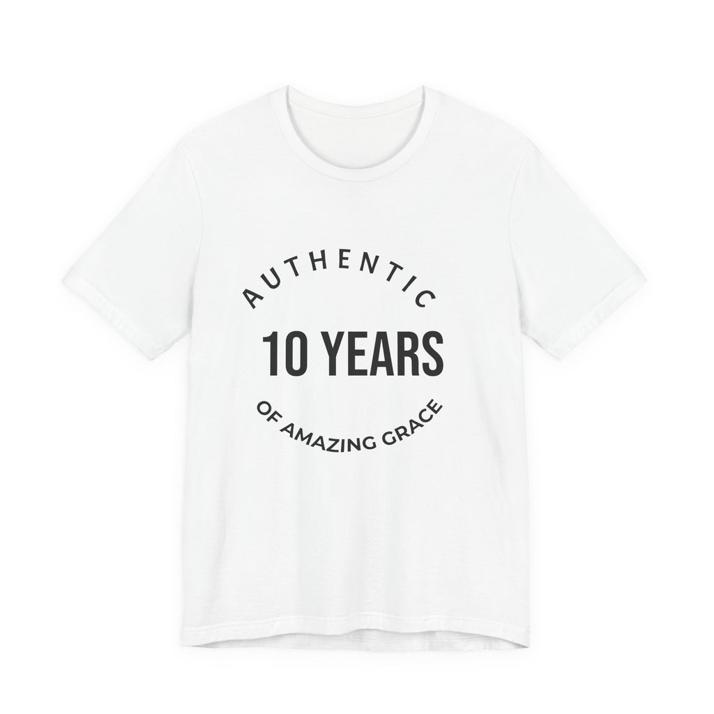 Authentic "10 Years of Amazing Grace" Anniversary Tee