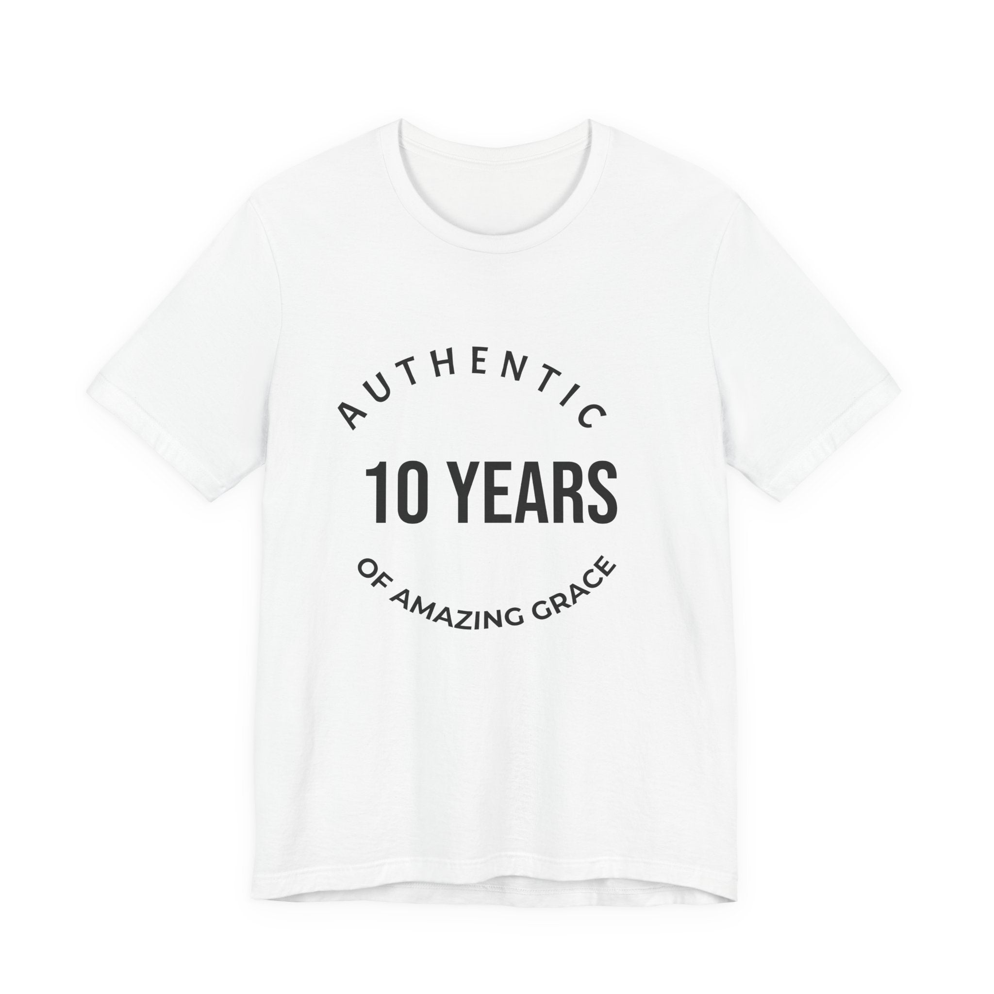 Authentic "10 Years of Amazing Grace" Anniversary Tee