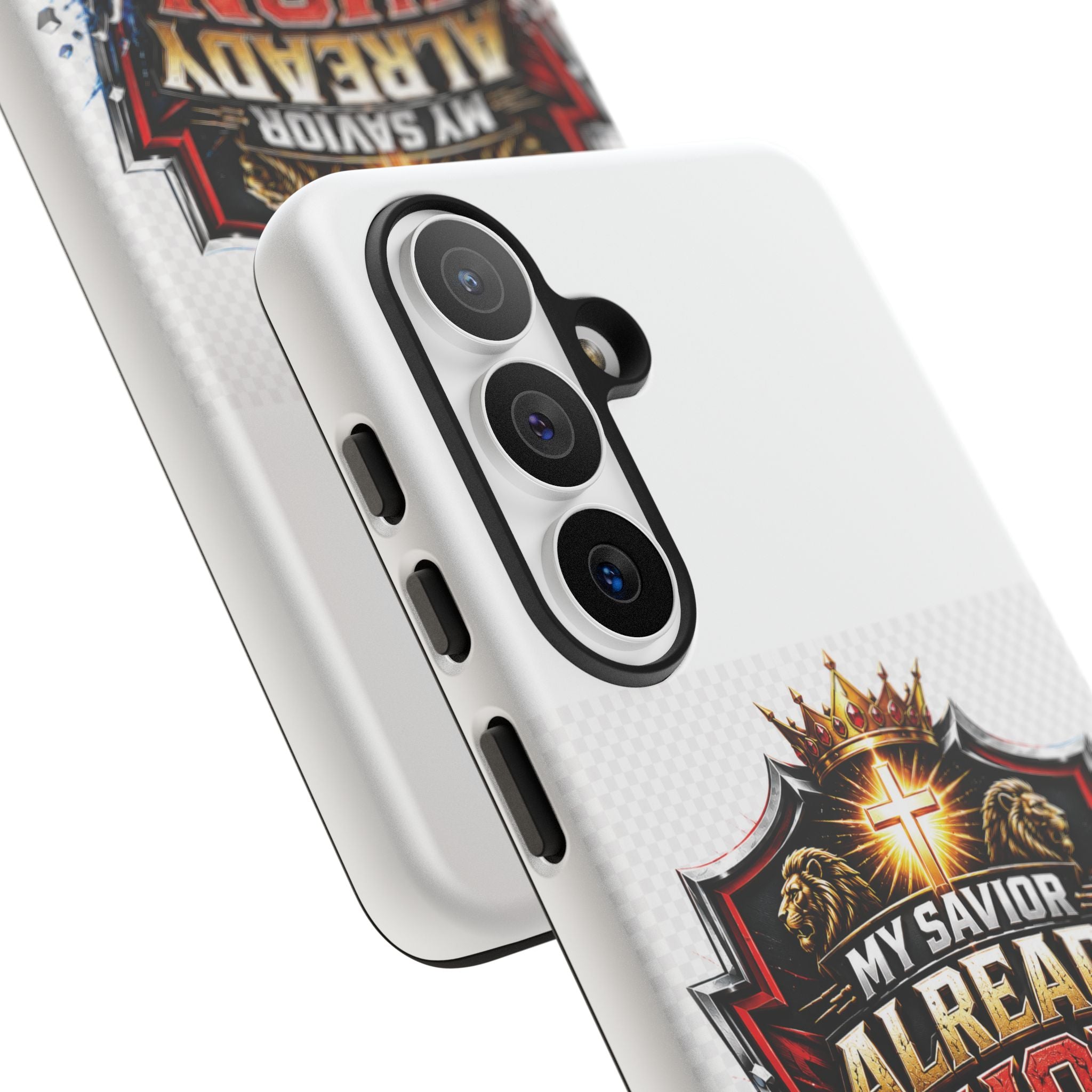 Phone Case - "My Savior Already Won" Christian Faith Protective Tough Case