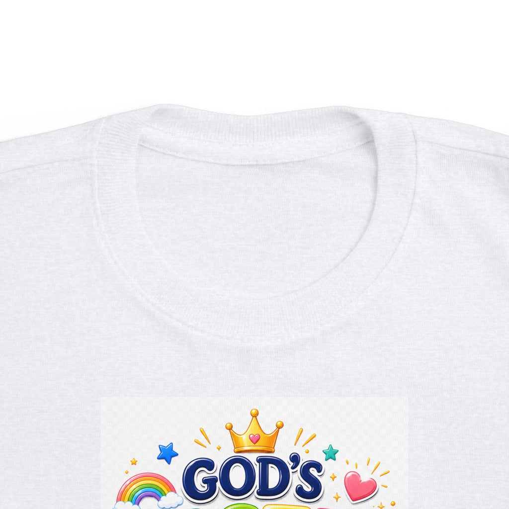 Christian Toddler T-Shirt – "God's Masterpiece" Ephesians 2:10 Colorful Kids Scripture Tee