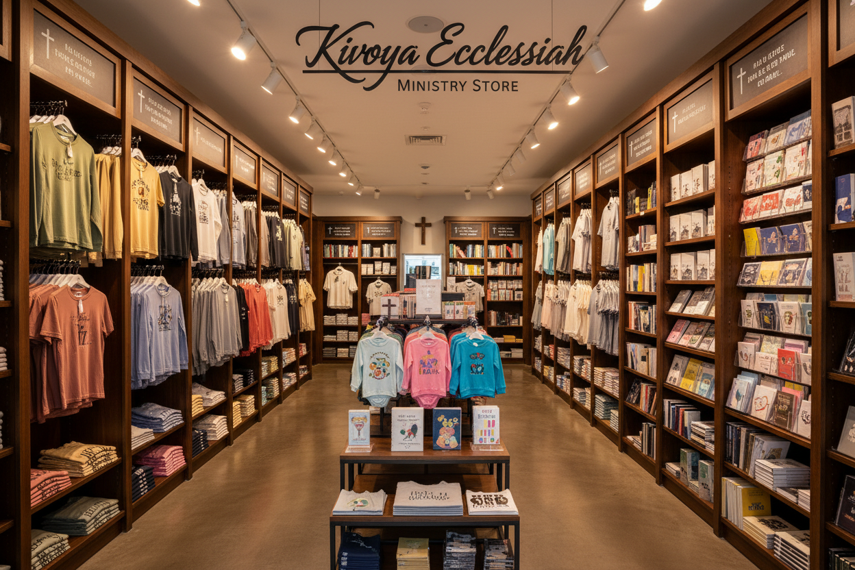 Kivoya Ecclessiah Ministry Store – Full Store Background